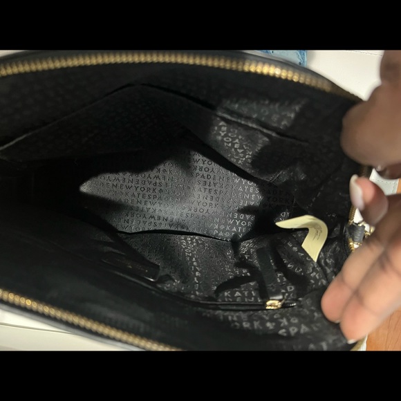 Kate Spade Bag, Black w/ Gold Accents - Picture 6 of 9